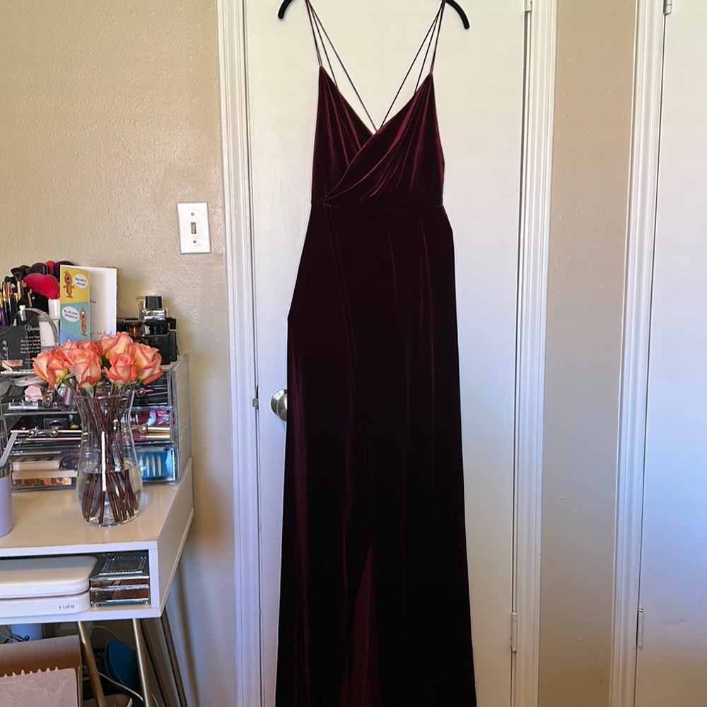 Velvet Burgundy Dress